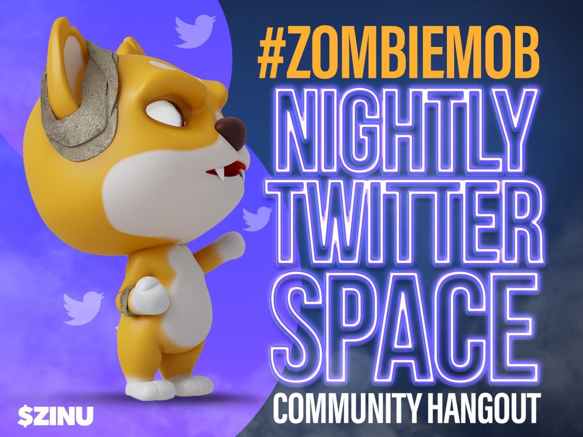 ZinuToken's tweet image. Join the #ZombieMob today and every day! #ZINU 🧟‍♂️🐾🚀