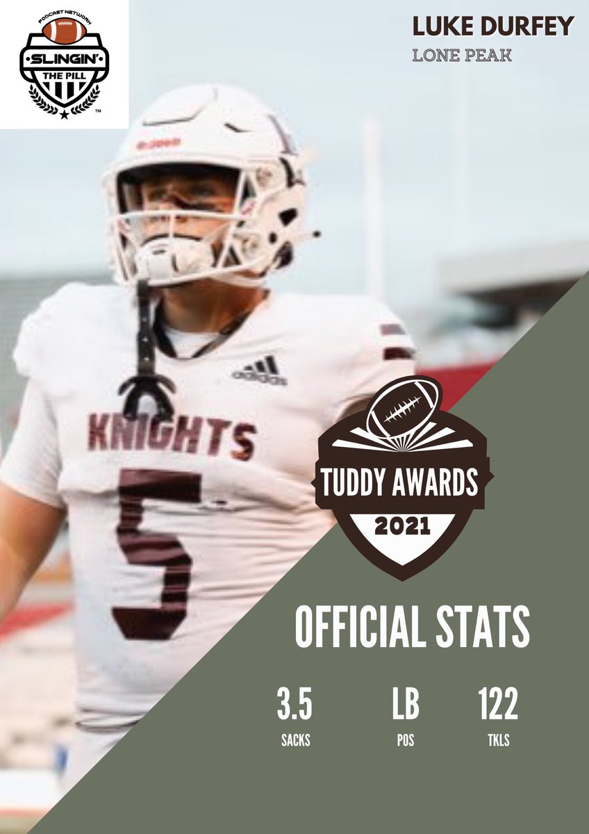 6A LB OF THE YEAR 🏆🏆🏆

<a href="/lukedurfey/">Luke Durfey</a> <a href="/LPHSsports/">Lone Peak H.S., UT</a>