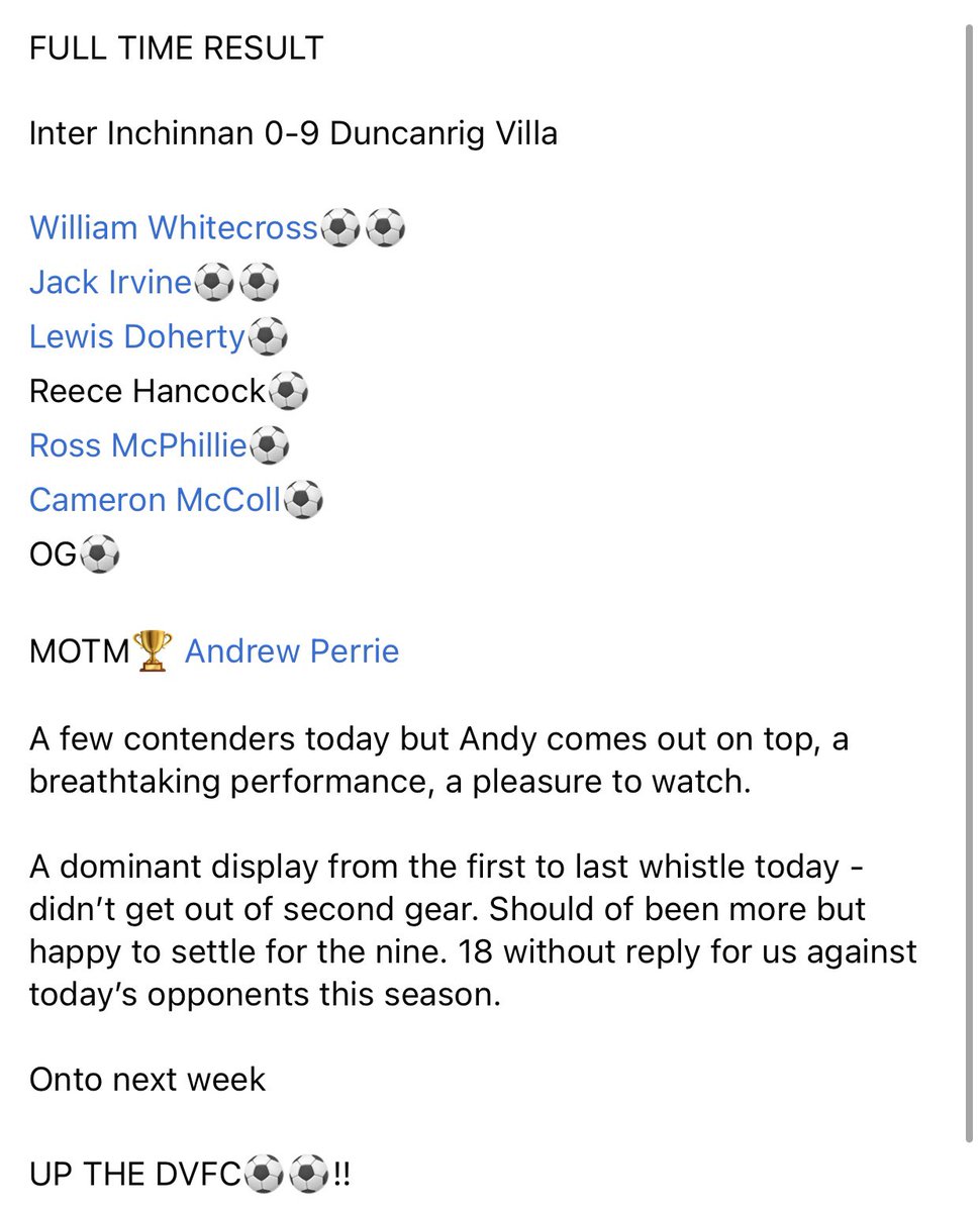 DVFC2020's tweet photo. MATCH REPORT https://t.co/9UaS7PL9tB