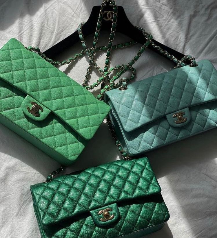 m ✨ on X: in love with the colour of these chanel bags   / X