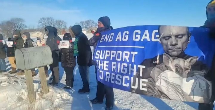 DxEverywhere's tweet photo. HOME DEMO:While charges were dropped against activists that exposed #IowaSelectFarms' brutal practices,the company hasn't been held accountable. We're at the home of COO Noel Williams to let ISF know the public is watching &amp;we're not backing down!#EndAgGag
https://t.co/OpLpcDbJkE https://t.co/ZbrGxFdmPH