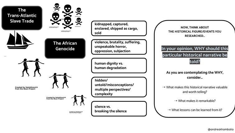 andreakhambalia's tweet photo. Tremendously inspiring to be sharing the learning with my incredible 8 I&amp;S MYP Ss @ISDakar #inquiry #perspectives #criticalthinking #confrontingcolonialcrimes #historymemory #interrogatinghistory https://t.co/SnIBHUEN3a