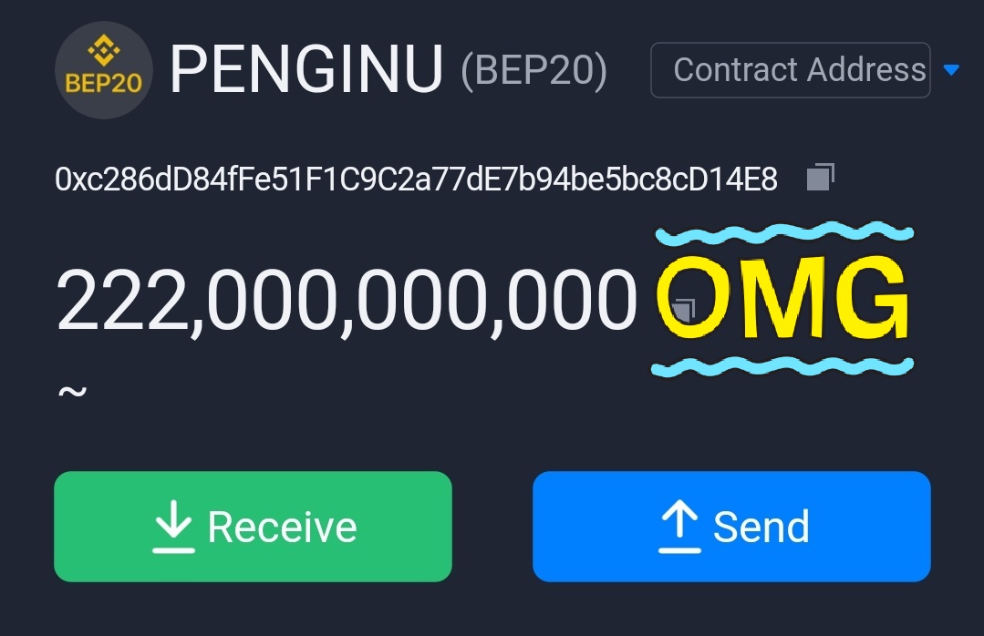 cryptosquad2021's tweet photo. @RealPengInu 
Thanks for this 🙂😍😎 https://t.co/nIGf2Dm77s