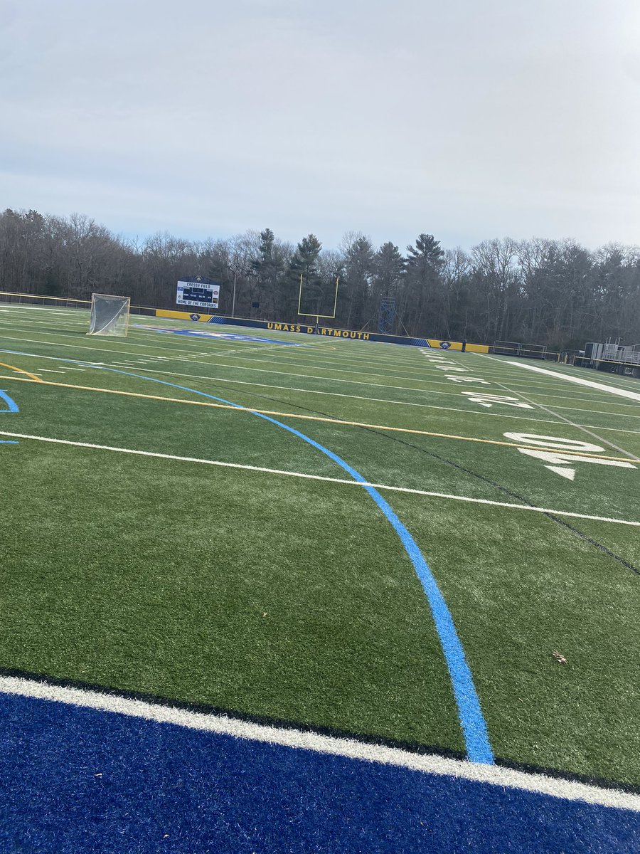 Thank you <a href="/CorsairFootball/">UMass Dartmouth Football</a> <a href="/CoachRobichaud/">Mark Robichaud</a> <a href="/CoachStruthers/">Ryan Struthers</a> for a great visit. 🔵🟡