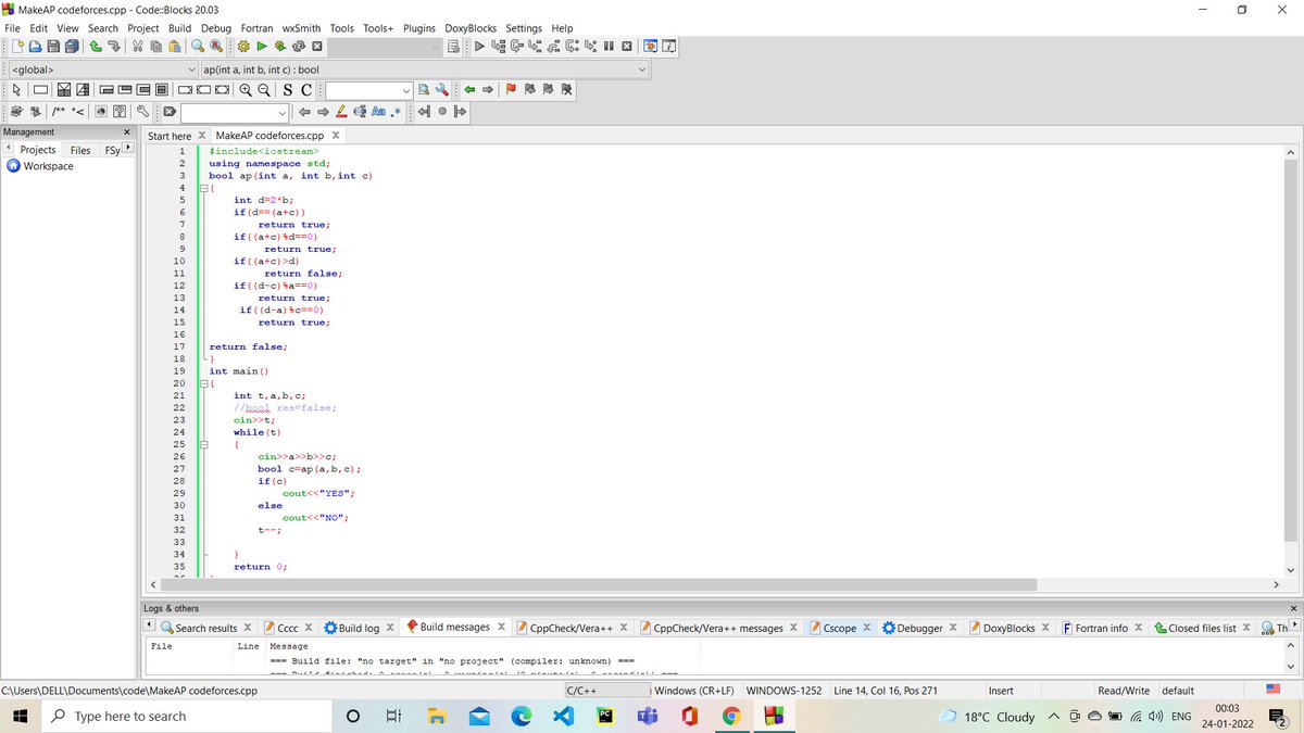 Nidhi12106's tweet image. Today as a part of 100dayscodingchallenge I solved Make AP problem (codeforces.com/contest/1624/p…)
The approach which i used is in the pic--
#100daycoding #PBC #37%