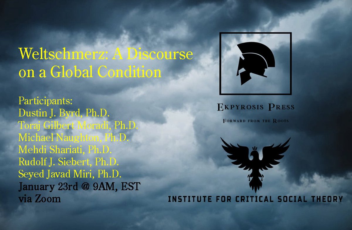EkpyrosisP's tweet image. Excellent discourse this morning. The video will be uploaded to YouTube in the coming days. Stay tuned! ekpyrosispress.com #criticaltheory #weltschmerz #philosophy @TheoryResearch @critresrel @CTW_ATC @DialecticalR #psychoanalysis #Freud #psychology #historicalmaterialism