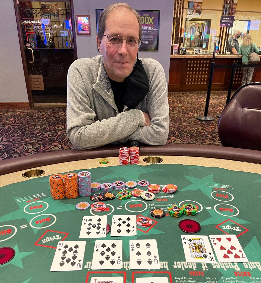HarrahsLaughlin's tweet photo. ๐ฐ ๐ฐ #progressivetablegames $76,168 #WINNER Mark!! ๐ฐ ๐ฐ#harrahslaughlin #laughlin @CaesarsRewards
Must be 21 or older to gamble. Know When To Stop Before You Start.ยฎ Gambling Problem? Call 1-800-522-4700 https://t.co/1VM7O3PRUi