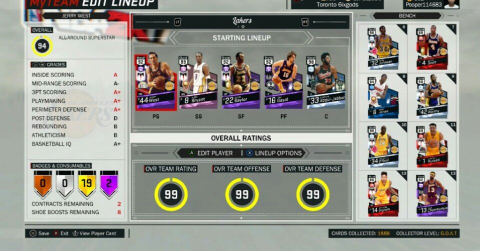 Dacode24's tweet photo. @B_Street_Bully @NBA2K @NBA2K_MyTEAM 2k17 was definitely the most fun i had grinding 2k, Kobe is my favorite player all time so it was a no brainer to go for him, most ppl won't believe me but i was actually NMS that year🔥 https://t.co/c4nkWYwKGG