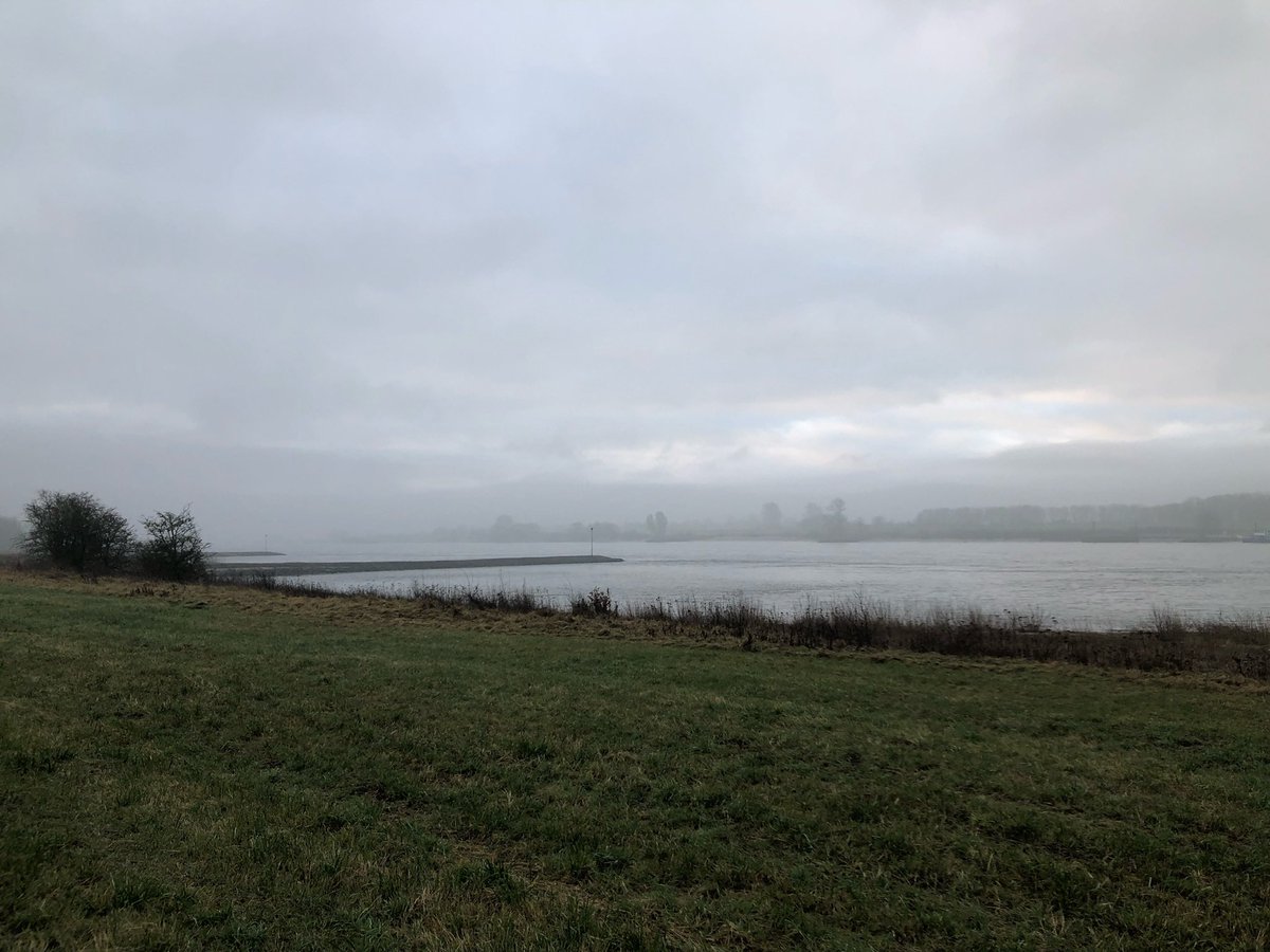 SimonFranssen's tweet photo. @TofThissen Het was grijs langs het Pannerdensch Kanaal en Rijn. Maar heerlijk gewandeld idd 😉 https://t.co/0Q9V5xPg5U