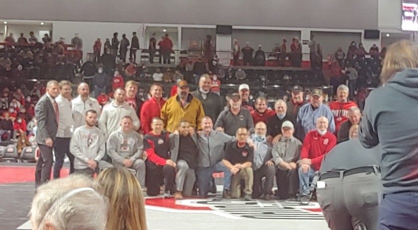 GHHS alum, OHSAA State Champ, and GHW Vice President, Jack Low, was among the former tOSU Wrestlers honored at today's <a href="/wrestlingbucks/">Ohio State Wrestling</a> meet!!