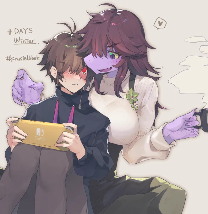 5日目!!
あんま冬関係なくなっちゃった気もするけどイイ感じに描けたので
#KrusieWeek 