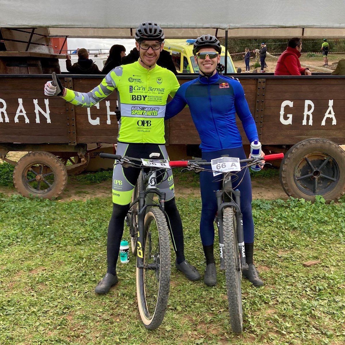 Gran experiencia en mi primera carrera de BTT con mi team mate y trainer <a href="/marchorrach/">Marc Horrach Coll</a> ! 💪🏼🙏🏼 #AF37🐰