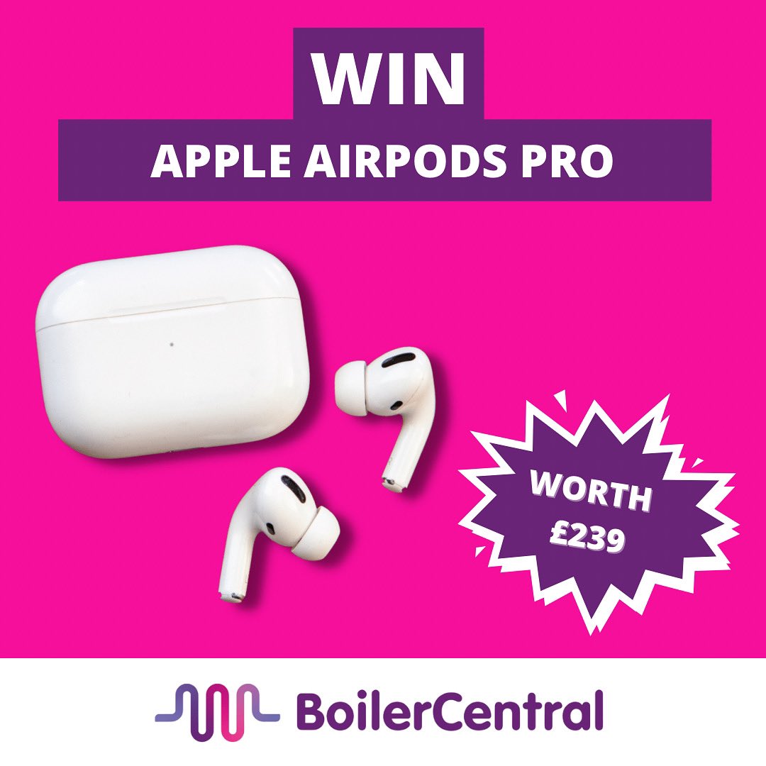 BoilerCentral's tweet photo. 🎉 GIVEAWAY TIME 🎉

Boiler Central is giving one lucky follower the chance to WIN a pair of Apple AirPods Pro. 

To enter, all you have to do is: 

1. Like this post
2. Tag a friend in the comments below
3. Follow us
4. Quote tweet for an EXTRA entry https://t.co/AFGi2YInSh