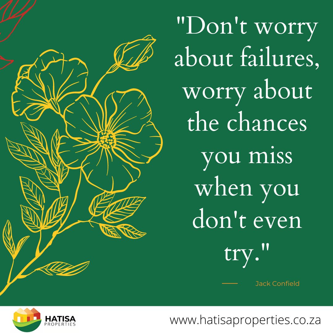 Hatisa_'s tweet photo. Just try... you have nothing to loose! Have a great week ahead🎉
#Hatisaproperties #Hatisa #Properties #property #Realestate #estateagency #estateagentsouthafrica #southafricanrealestate #MondayMotivation #justtry https://t.co/LZBJDUH69C