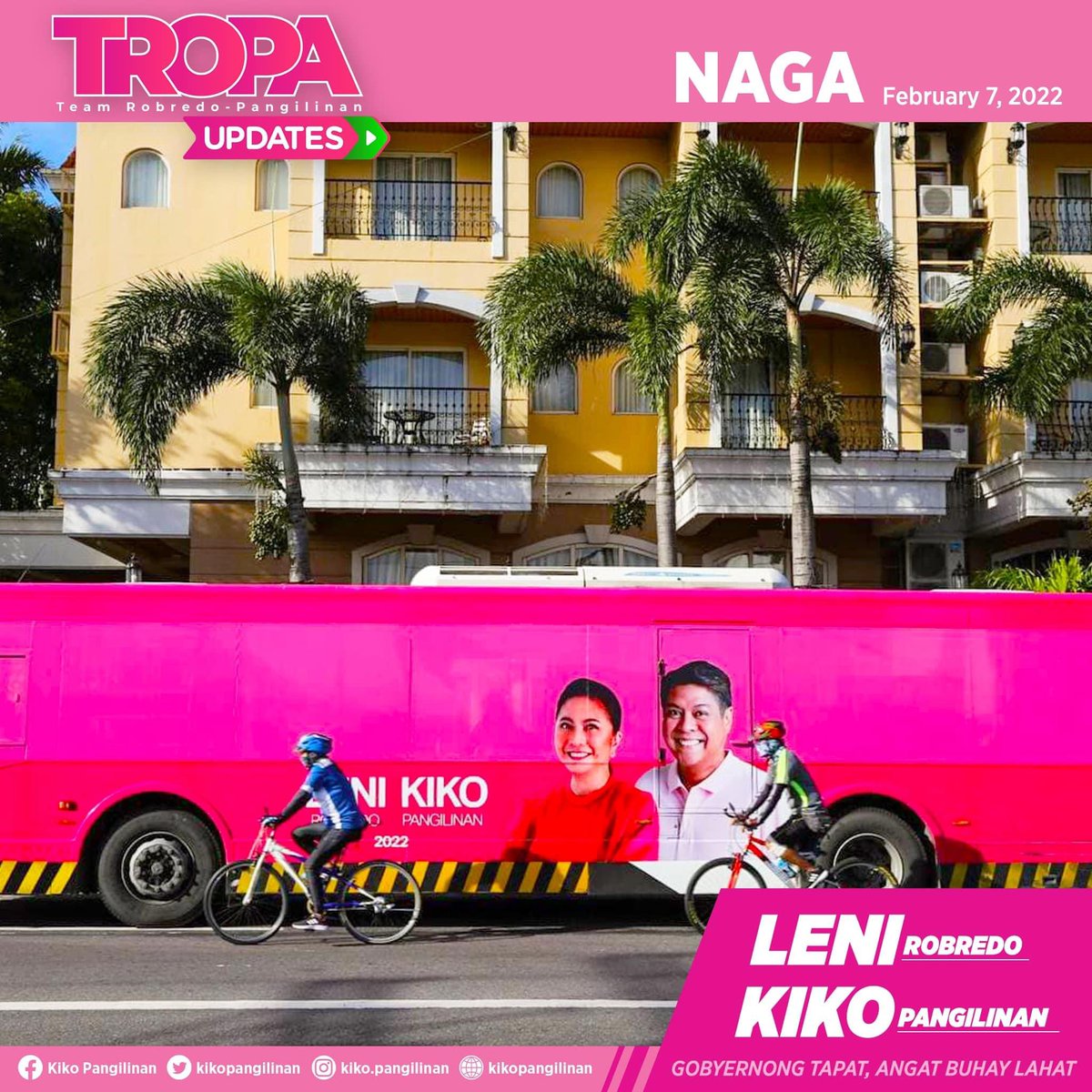 kikopangilinan's tweet photo. Marhay na aldaw, Naga City!💕 Salamat sa mainit na pagtanggap. Dios mabalos.🙏🏻 https://t.co/gtAHHM9LlE