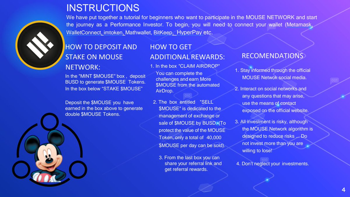 mousenetwork007's tweet photo. MOUSE NETWORK TOKEN > 

TOTAL SUPPLY 1 M
LAUNCHING DATE 11 FEB FRIDAY 2PM GMT🔥

1) 4% Daily staking Reward on BUSD STAKING
2) 6% Daily Reward on $MOUSE TOKEN Staking.

We will offer #Airdrop for early adopters
10% of supply is for #Airdrop and #Giveaway 

https://t.co/a9X7JyDsGF https://t.co/lZRD7QyuP9