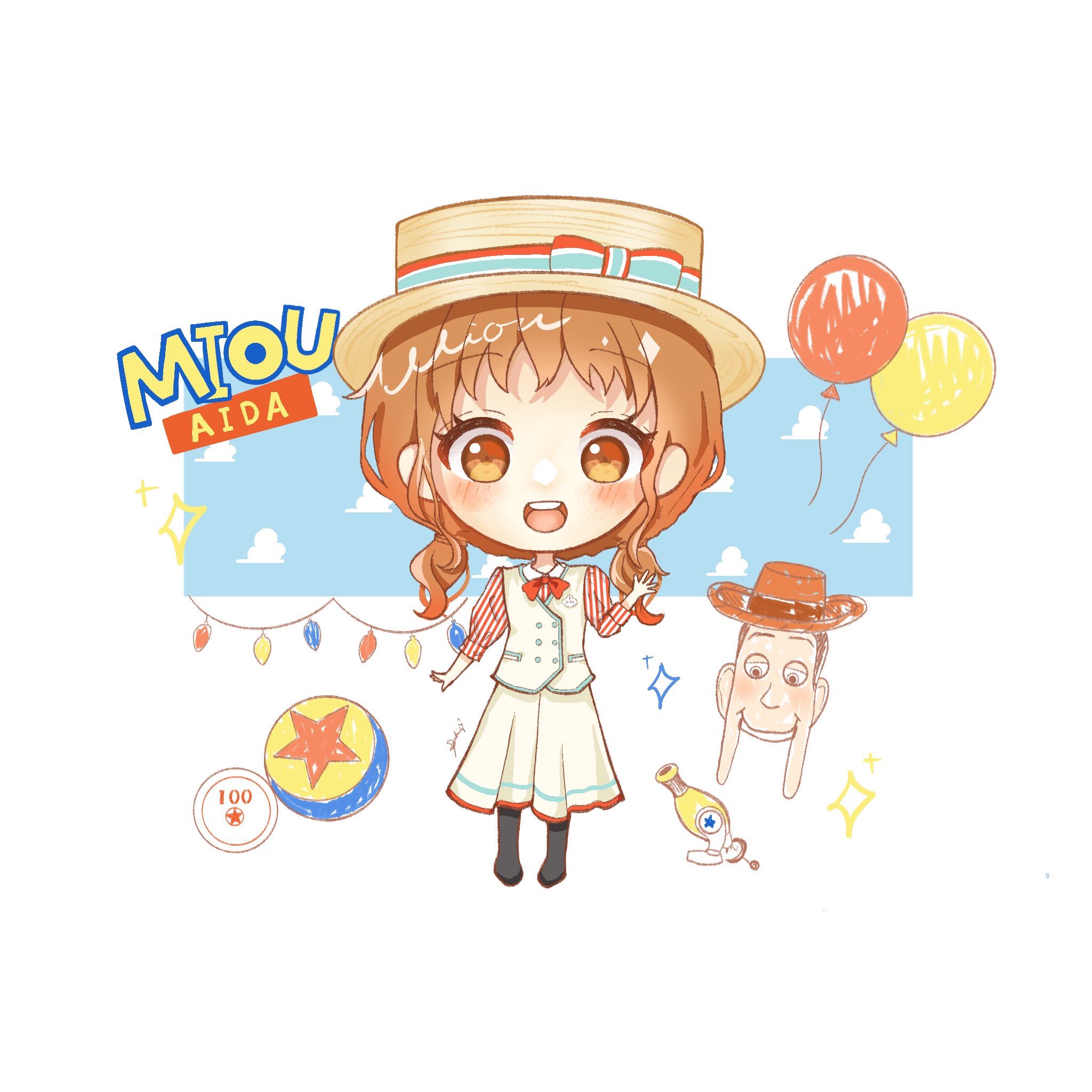 ユキ おもちゃの皆さん こんばんは トイマニキャスト 美桜です キャストさんの制服めちゃ可愛いのでディズニー行った時はキャストさんにも注目してみてくださいね イラスト Honeyworks ハニワ美術部 合田美桜 ディズニー トイストーリーマニア
