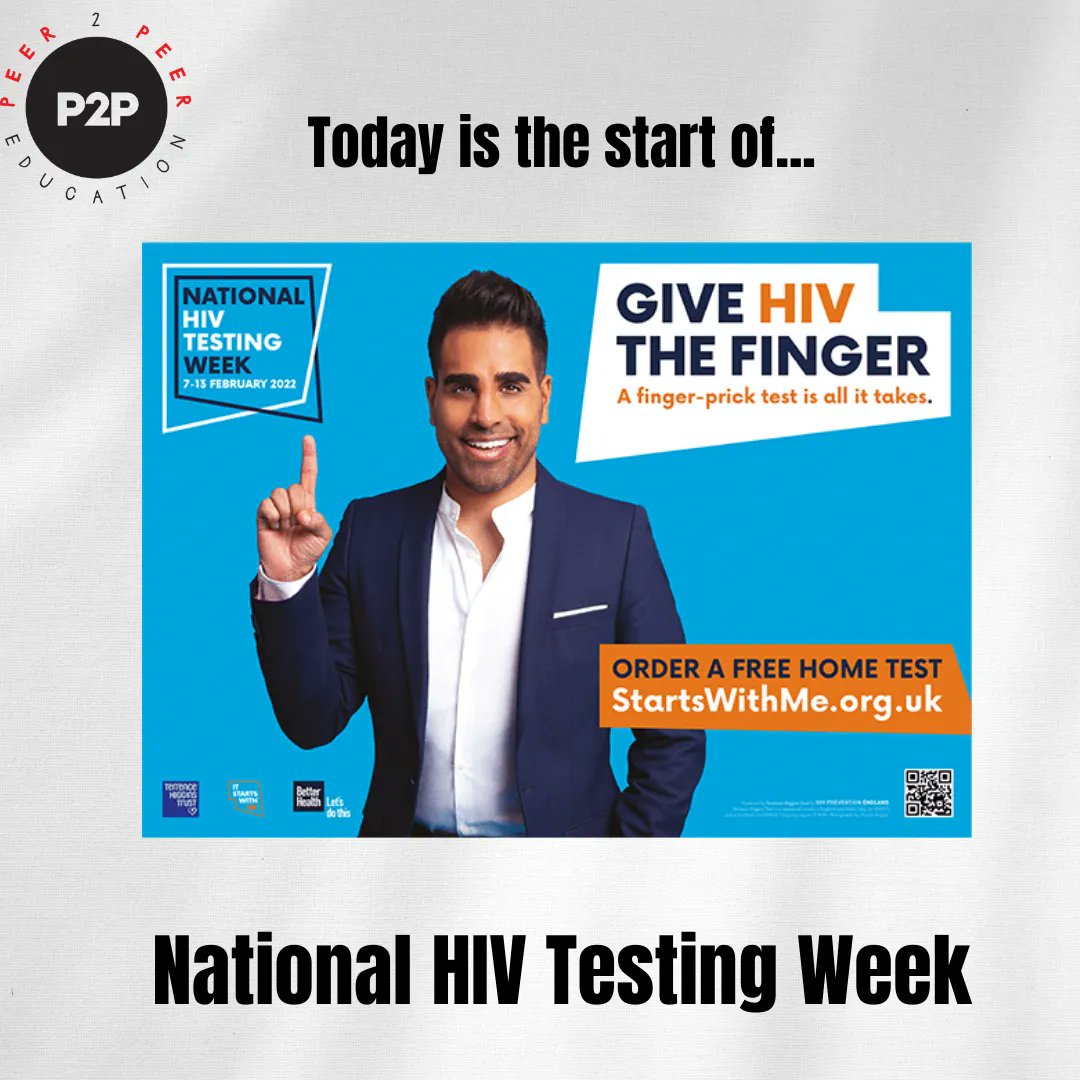 p2peducation's tweet photo. HIV testing week is here, and it's time to give HIV the finger! For a finger prick test of course 👉!

Last year's campaign saw more people than ever getting tested. A simple test is all it takes, so let's get testing!

#p2peducation #HIVTestingWeek https://t.co/QkMcY0EPIj