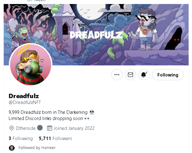 BabushkaEth's tweet photo. @DreadfulzNFT done ser! https://t.co/LWXk79K9bg