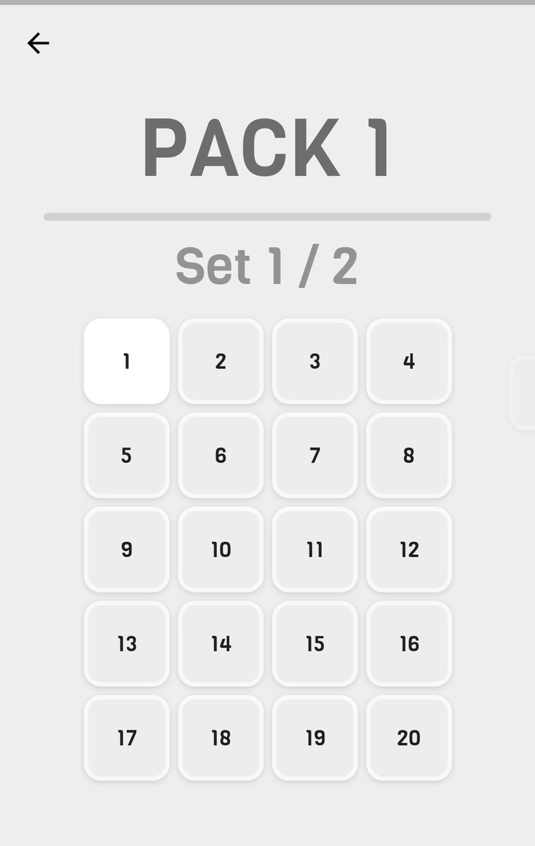 SEGVeenstra's tweet image. This weekend I've completed the first set, which is now ready to be tested.
(This first set should be fairly doable for the average player)
Once this is approved, I will start working on the next set.
#TilesPuzzleGame #FlutterGameDev #flutterdev #flutter
