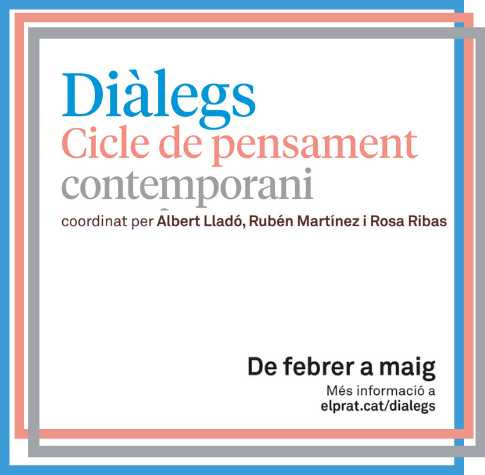 ElPratCultura's tweet photo. 🗓️ Dimarts 8/02 - 19 h, comença al #CèntricEspaiCultural el cicle Diàlegs amb la sessió 
▶️Un futur amb més benestar o més mercat? amb @RubenMartinez i  Erika González: reflexionarem sobre 
 les actuals relacions entre poder privat i poder públic.
➕ info: https://t.co/eu5aY0awMf https://t.co/SLua2QQhhJ