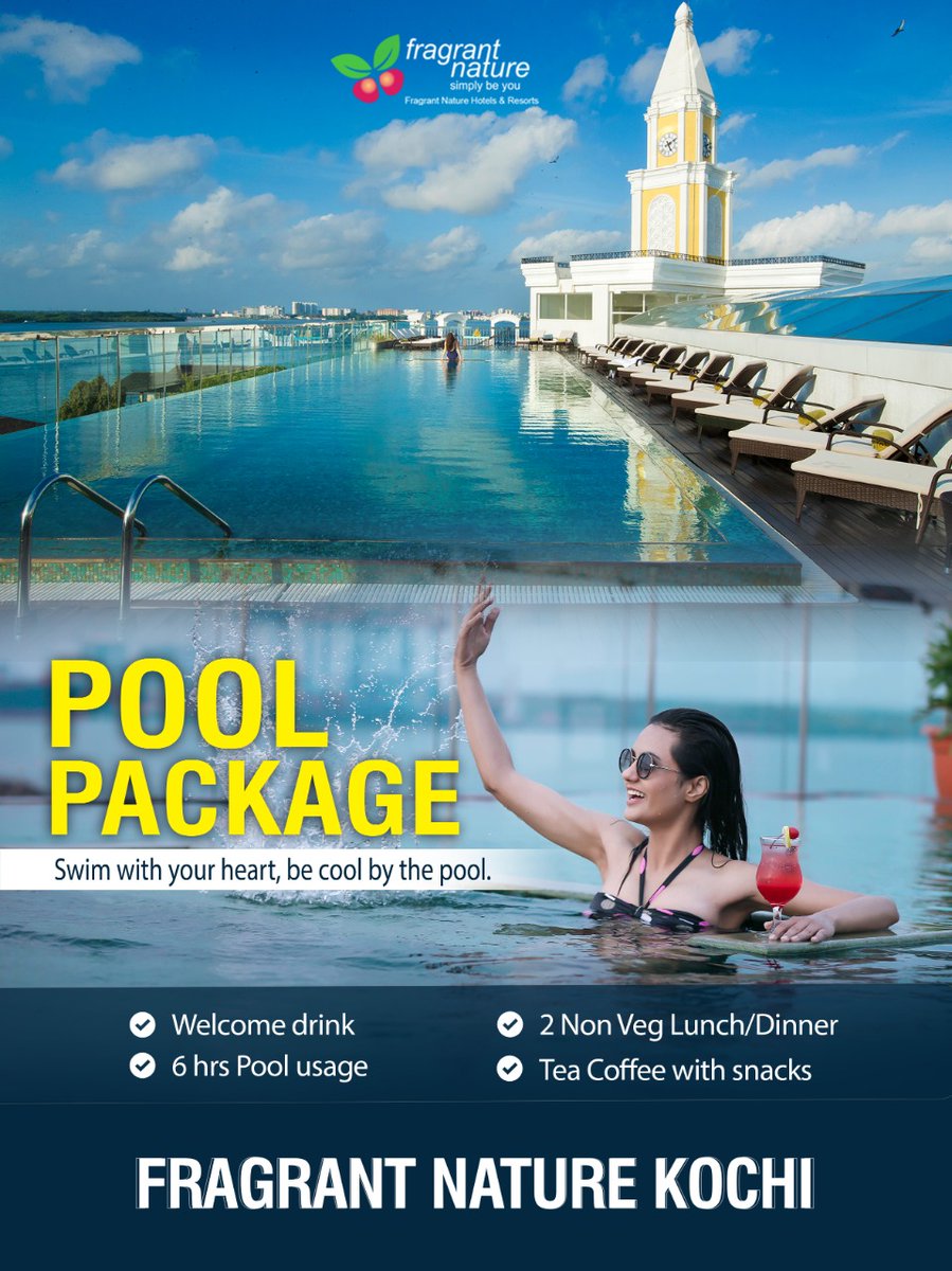 fragrantresort's tweet image. Swim in the pool of tranquility and get reposed.....🏊‍♀️

 POOL PACKAGE 👇

💠 Welcome Drink

💠 Non Veg Lunch/Dinner

💠 6 hrs Pool usage

💠 Tea Coffee with Snacks

Contact Us : 0484 4156789
 +91 9633616005

#resorts #poolpackage #poolparty #package  #luxurytravel #resortskerala
