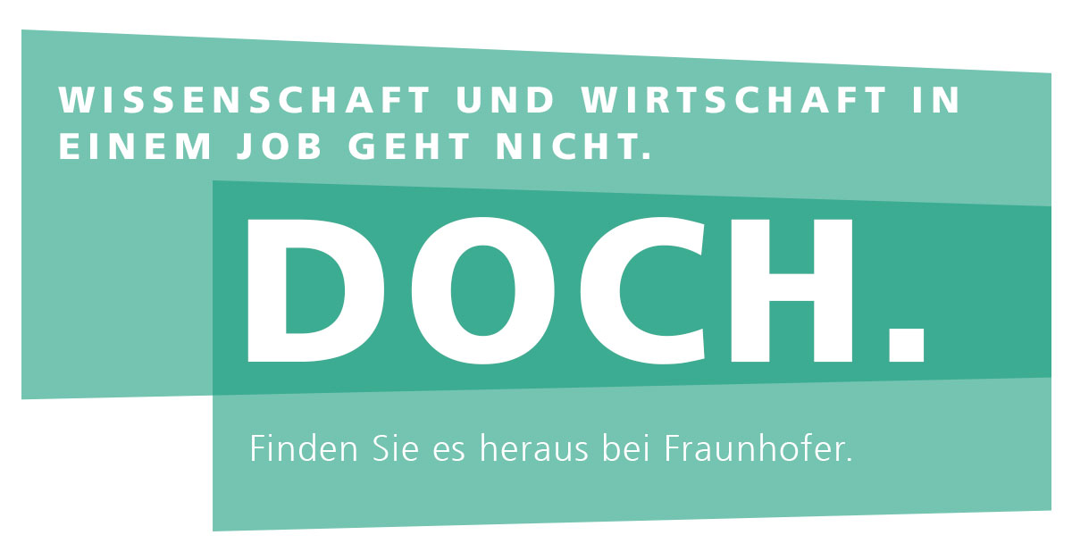 FraunhoferIZI's tweet photo. Sie wollen promovieren? Die @FraunhoferIKTS-Arbeitsgruppe Biologische #Materialanalytik, die am #FraunhoferIZI in #Leipzig arbeitet, bietet zwei #Promotionsstellen.
👉https://t.co/rWl2hFrJi3
👉https://t.co/n3vPxIkyW1
#Promotion #Doktorand*in #PhD #PhDposition https://t.co/KDT6t2w7Pt