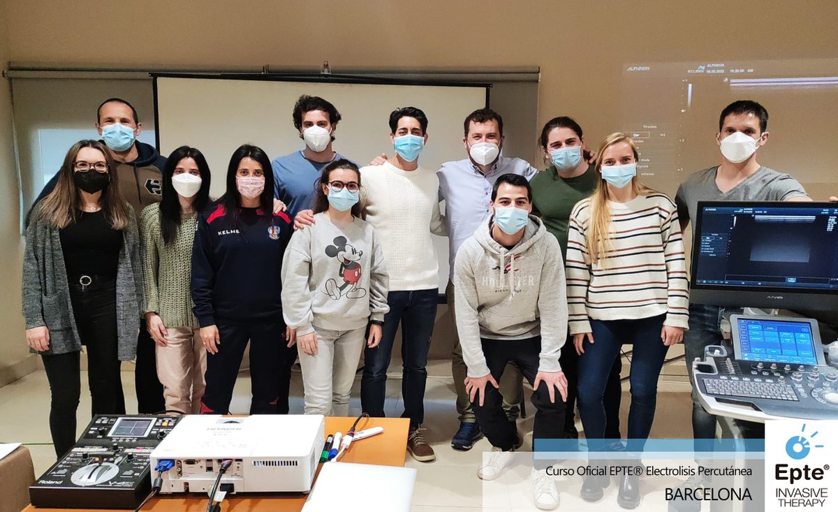 ionclinics's tweet photo. Fin de semana de #Curso_oficial_EPTE en Barcelona con @AlbertoCMFisio Alumnos super motivados y con muchas ganas ¿Y tú, has pensado en fórmate en #electrolisispercutane? Consulta en nuestra la convocatoria 

#epte_ionclinics #eptesystem #EPTEBipolarSystem #fisioterapeuta #fisio https://t.co/60U3Gmzv4s