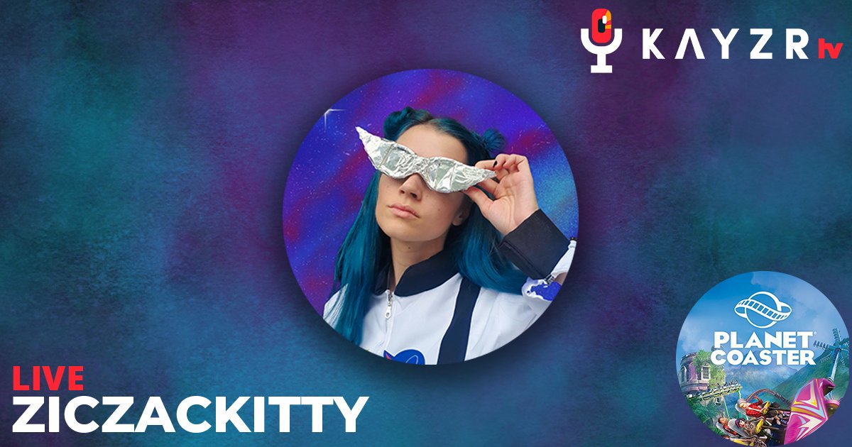 You're in for a ride today! Build your amusement park full of chaos together with @ziczackitty 🎪

Do you dare to step in to this crazy rollercoaster? 🎢
🔴 Live now on: Twitch.tv/kayzr
