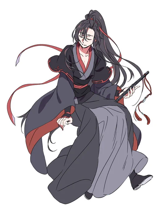 昨晩の添削会配信(火猫様主催)で描いた魏嬰でした!1時間だとこれが限界でした… 