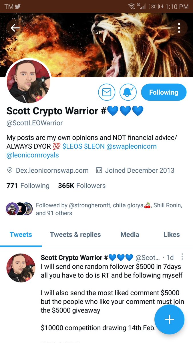 _Papau11's tweet photo. @ScottLEOWarrior @travladd Thank you! WML🙏🍀🍀 https://t.co/XePyUxldUt