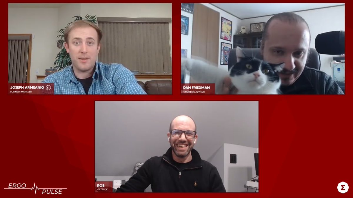 ErgoFoundation's tweet photo. #Ergonauts! Get ready for today's episode of #ErgoPulse with @DanielTetsuyama &amp; @CuriaCrypto! 
https://t.co/1IdznioXB7's Rob (@ArOhBe_K) will be on - tune in to find out more about Proof of Vote &amp; the future of Getblok!
When: Feb 7th, 4pm UTC
Where: https://t.co/Pte5R7vabD
#miner https://t.co/lXHukLymei
