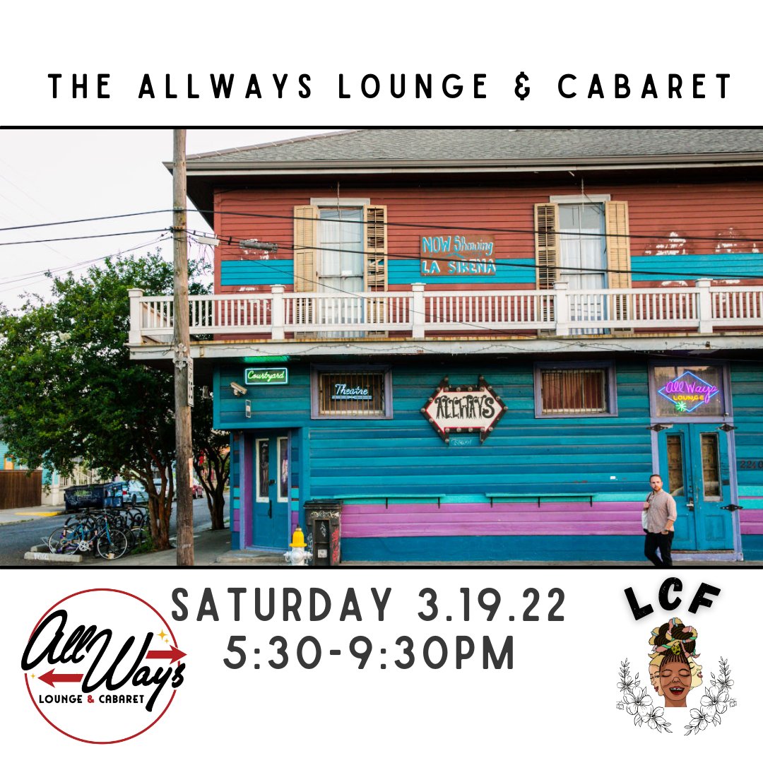 LCF venue spotlight The AllWays Lounge &amp; Cabaret. Come on by any which way you can!