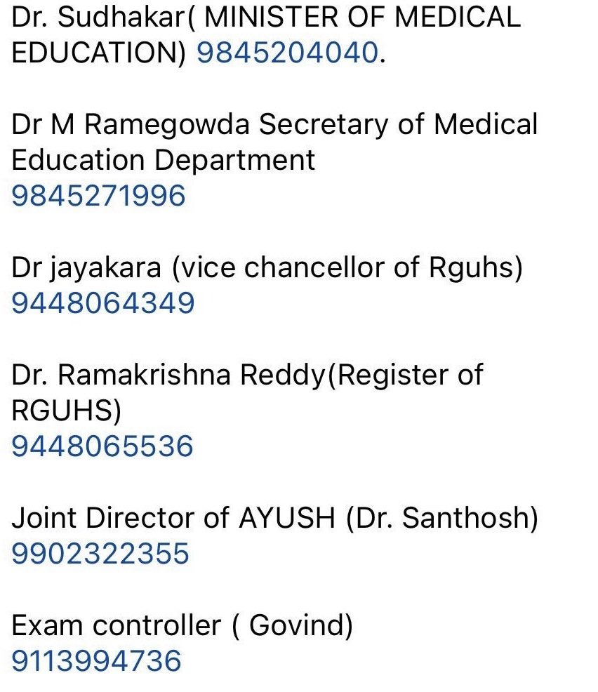 MedicoMedico5's tweet photo. @TRRaju1 @mla_sudhakar @TRRaju1 sir ur the one who is raising voice for us ..thank you soo much sir.I can provide contact no of VC and dr Sudhakar https://t.co/BMuFhIlVX7