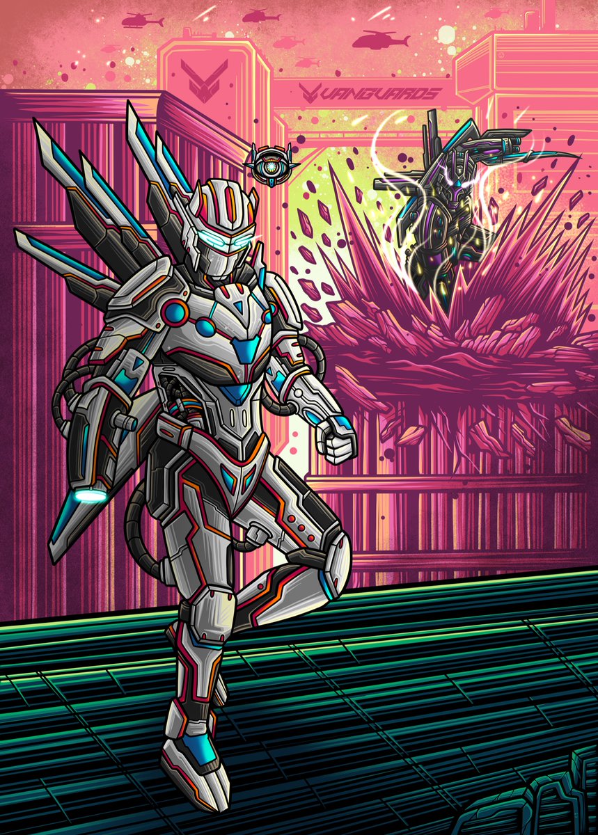 momonartwork's tweet photo. •ATTACK on VANGUARDS•
Join the discord and explore the unique vanguards universe
https://t.co/p33T1t9Htf
Second submission for Fanart contest by @Vanguards_SOL @syndicate_std
Thank you and don't forget to eat.
#vanguards_sol #Solana #nft #nfts https://t.co/whnXshm16c