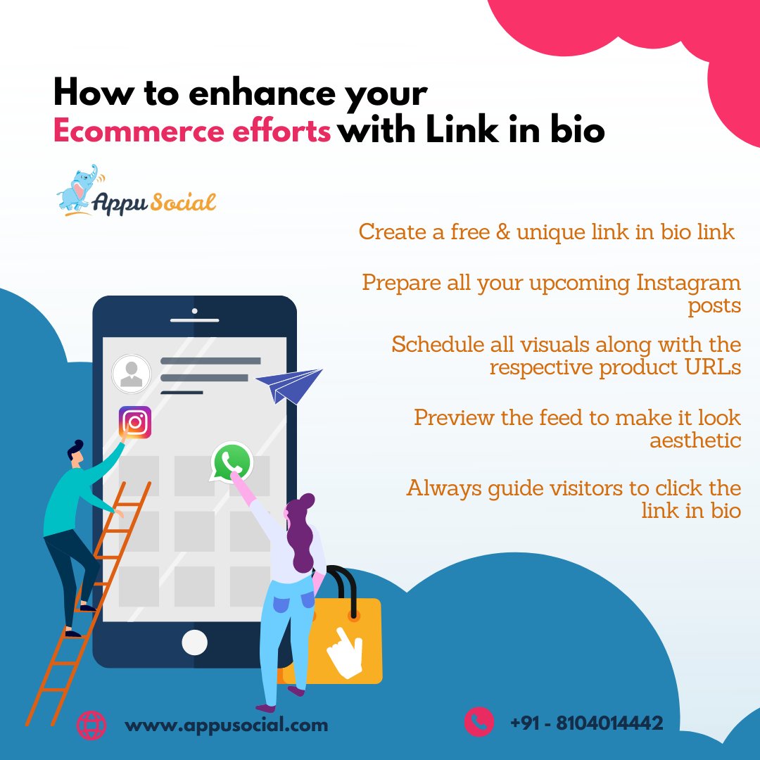 You can add your eCommerce website link there and provide the opportunity of redirecting your followers to your website. 

#instagrammarketing #instagramscheduler #socialmedia #hashtaggenerator #instagramschedulingtool #smallbusinesstips