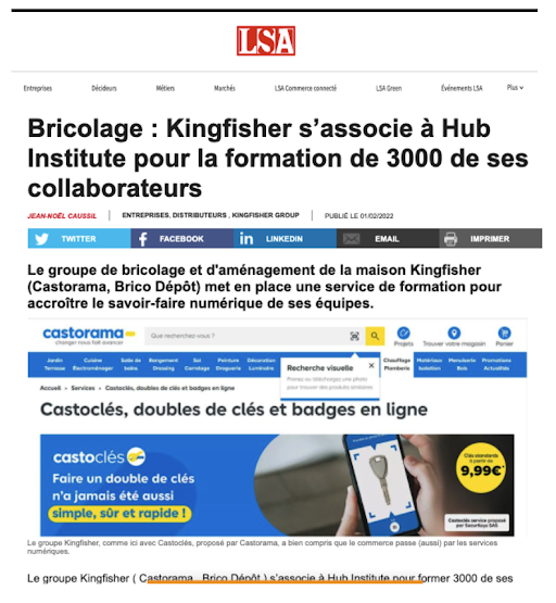 Fier d'accompagner Kingfisher pour son nouveau programme de formation au digital avec le <a href="/HUBInstitute/">HUB Institute</a> 

lsa-conso.fr/bricolage-king…

#retail #ecommerce #innovation #formation #rh #hr #training #formation #acculturation