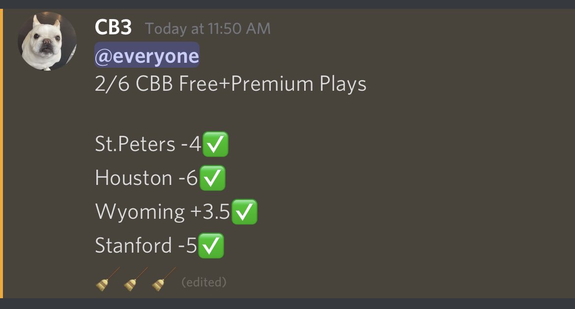 Bring out the brooms!!! The discord goes 4-0!!! +4 UNITS!!! 🧹🧹🧹🧹

Y’all are missing out if you ain’t in it! Link in my bio let’s go!
