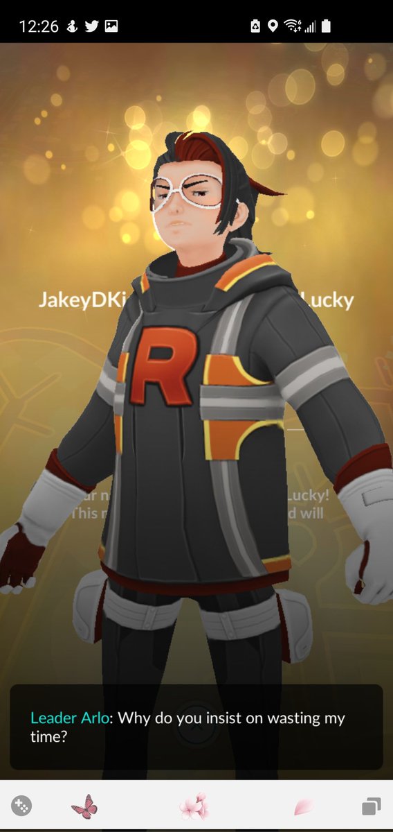 BlackUniGryphon's tweet photo. #Arlo #LuckyFriends #Glitch #TeamGoRocket #TeamGoRocketLeader #PokemonGo https://t.co/Gc9MFsyAjM
