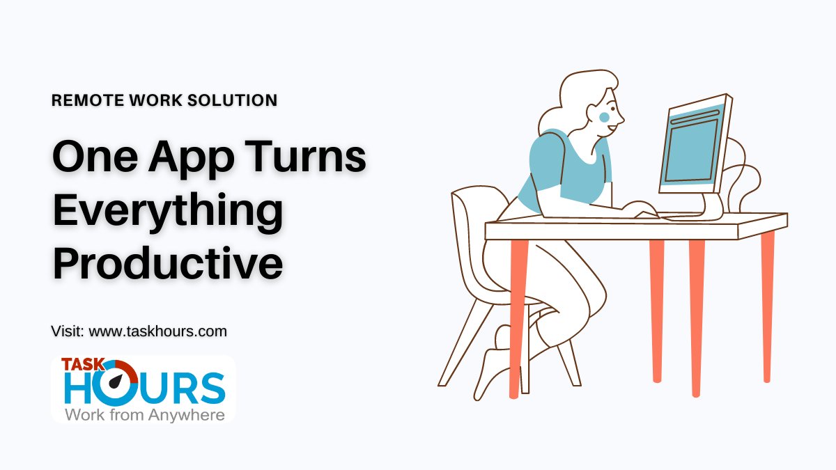 task_hours's tweet image. A productive remote work starts with @task_hours 

Become a member of Task Hours and enjoy an uninterrupted work from anywhere.

Get the smartest employee monitoring software,

Call: +911141829073
Email: support@taskhours.com

taskhours.com

#MondayMorning #TimeToTalk