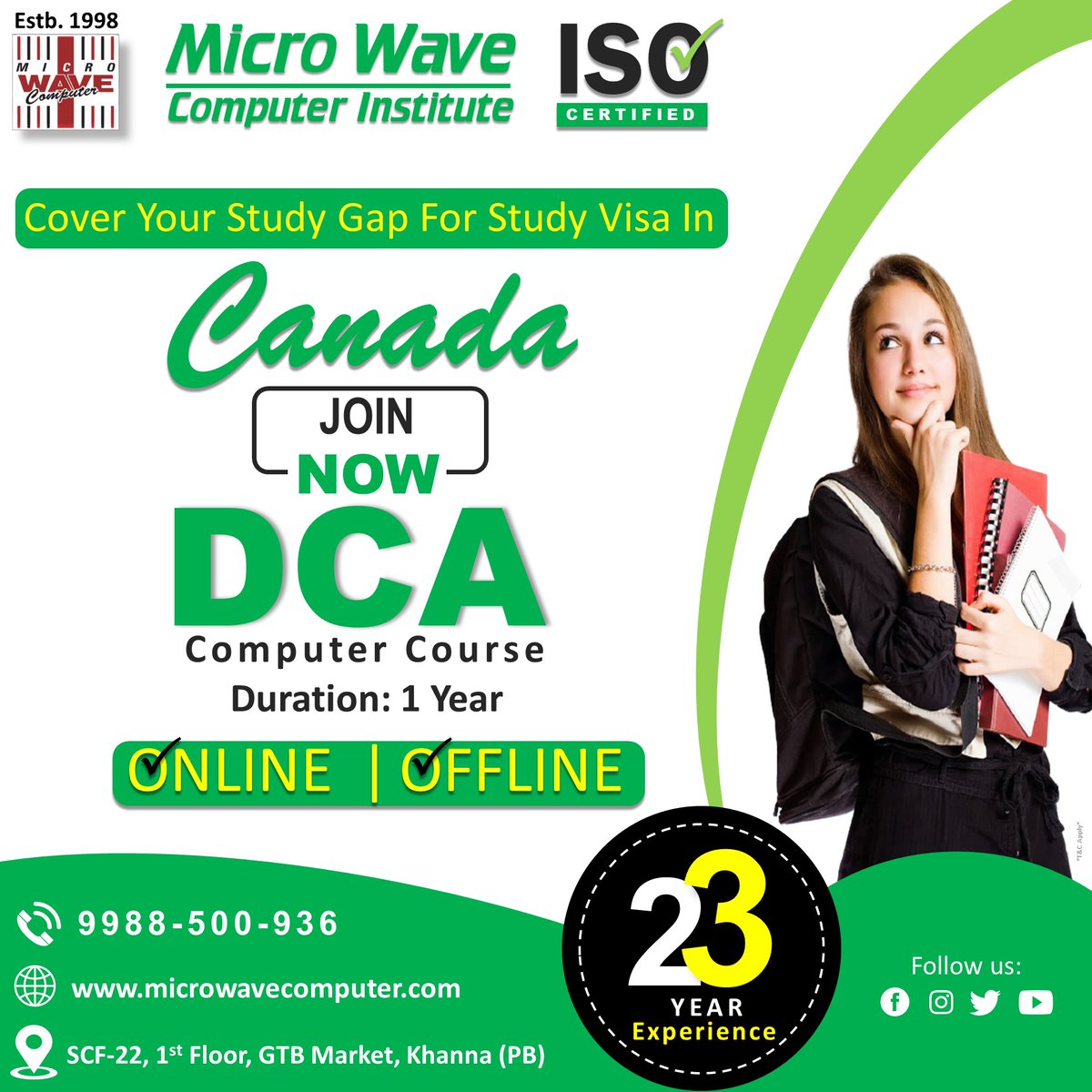 hdpkaur's tweet photo. DCA course in khanna 
#DCA #COURSES #Course #studytwt #StudentProtest #studytwtph #studyacc #EducationNationale #educational #missgrandbangkok #SHIB #LataMangeshkar #web3 #Qatar2022 #ProBowl #TejRan #FreedomConvoy2022 #opensea #NASCAR #GamblingTwitter #YogiWillBeBack #OAUTwitter https://t.co/jOjMgGcBn9