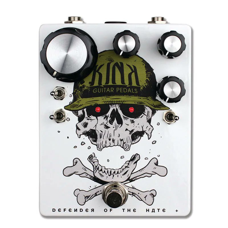 KPedals's tweet photo. Loosely based on a Russian Big Muff, the Defender of the Hate+ gives you all the option you'll need. Clipping options for both clipping stages &amp; a tone bypass. 

Get yours from our dealers of our Website https://t.co/GYt10PQehs