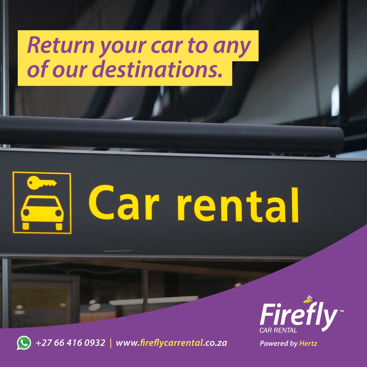 Did you know you can return a Firefly car to any of our branches? 

This makes renting from us even more convenient! Simply give us a call on 0861 600 136 to make the necessary arrangements.

#Firefly #Travel #Explore #GoThere