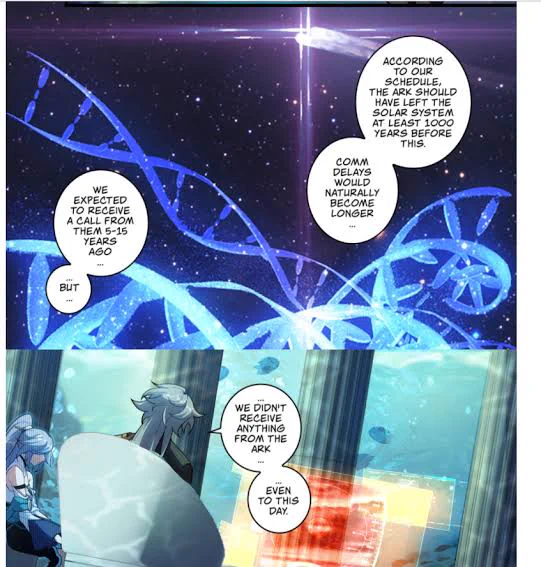First question, where did the traveler come from? My speculation is that they originated from the honkaiverse which could be, what mentioned by kevin; the project ark 