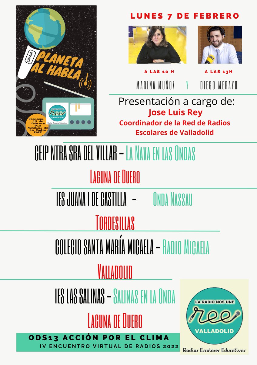 susanarctrancho's tweet photo. Adaptado a los alumnos de primaria y secundaria, habrá dos talleres sobre improvisación y creación de programas radiofónicos, en manos de @marinamdejuana @diegomerayo @valladolidSER. ¡GRACIAS! por vuestra generosidad https://t.co/A1mofXB6Vl