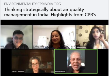 ValluriTA's tweet photo. Centre for Policy Research hosted three webinars on #airpollution with a host of different representatives from India's #airquality governance ecosystem. We share some highlights from these discussions below. #pollution  #India  #EmissionInventory  https://t.co/rprEevPFF6 https://t.co/dtnkJjL2JI
