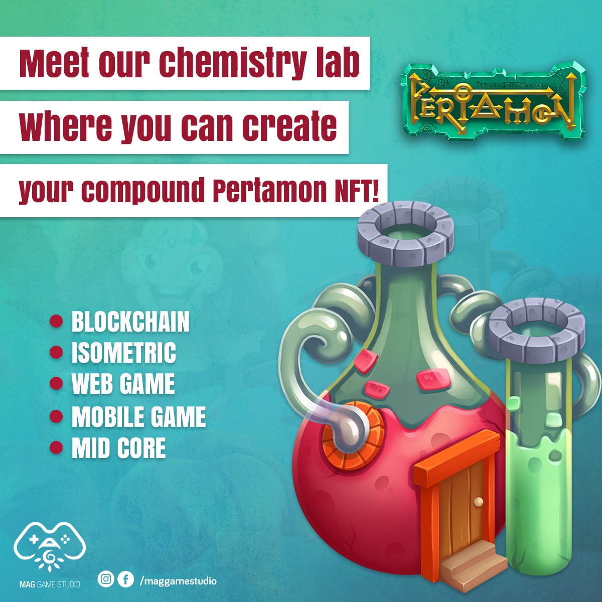 pertaverse's tweet photo. Meet our chemistry lab. Where you can create your compound @pertamon NFT! 

Stay Follow us! 
https://t.co/RXlMNJBHvR
https://t.co/oNzSVhTumo

#blockchaingame #metaverse #NFTcollection #NFT #chemistry #blockchain #BlockchainGaming #blockchaintechnology #gamedevelopment https://t.co/bnd21BzbE5