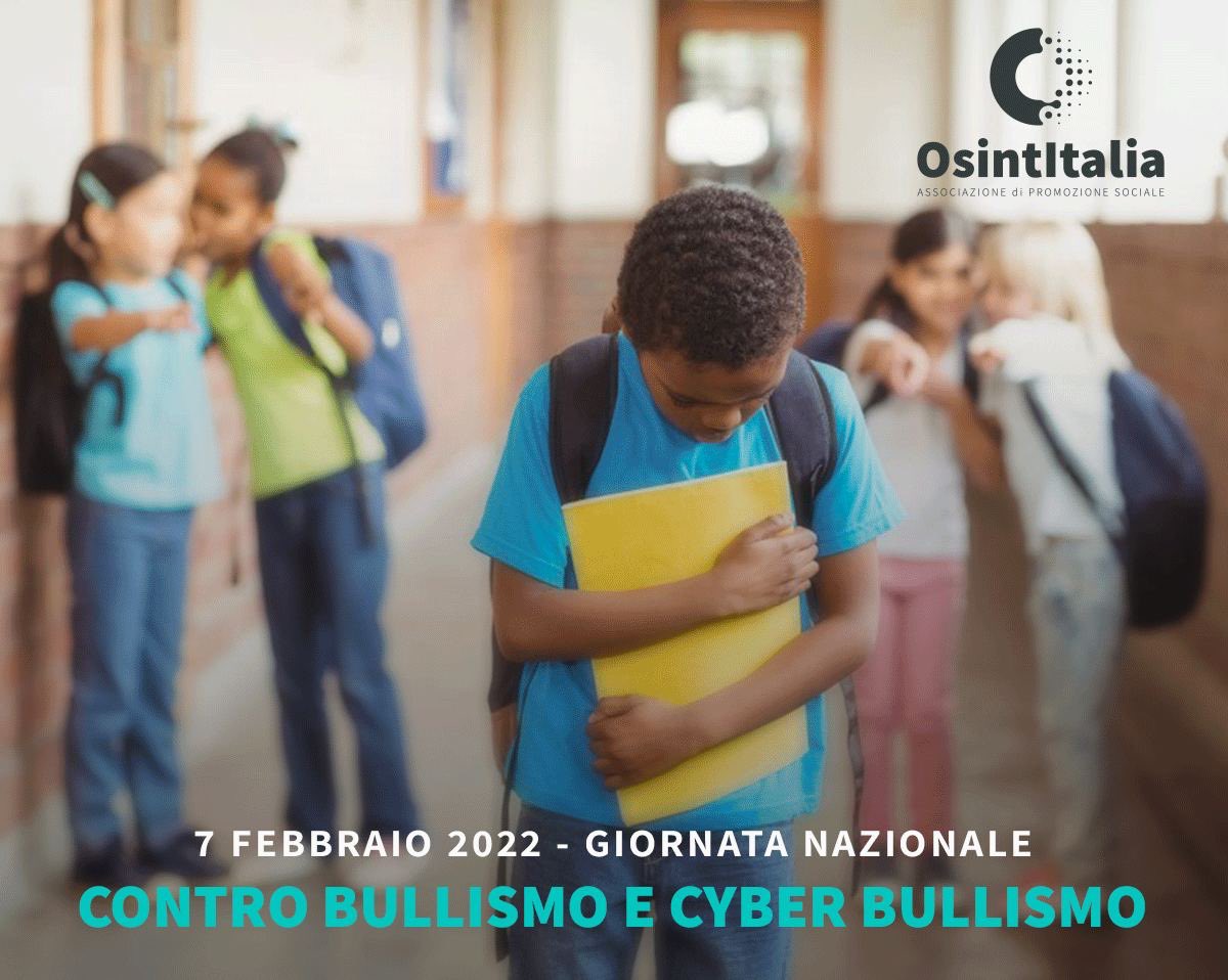 <a href="/osintitalia/">Osintitalia</a> sostiene la giornata nazionale contro il #bullismo e il #cyberbullismo, forme di violenza alimentate da ignoranza, superficialità e indifferenza. Il primo passo fondamentale è ricordare sempre che ogni atto di bullismo o cyberbullismo #nonemaiunoscherzo