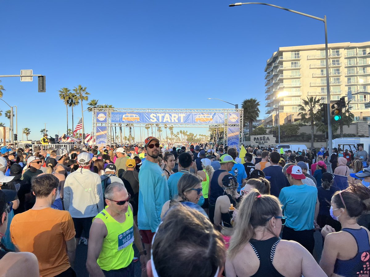 Great day for a half marathon!!!  #surfcityhalfmarathon