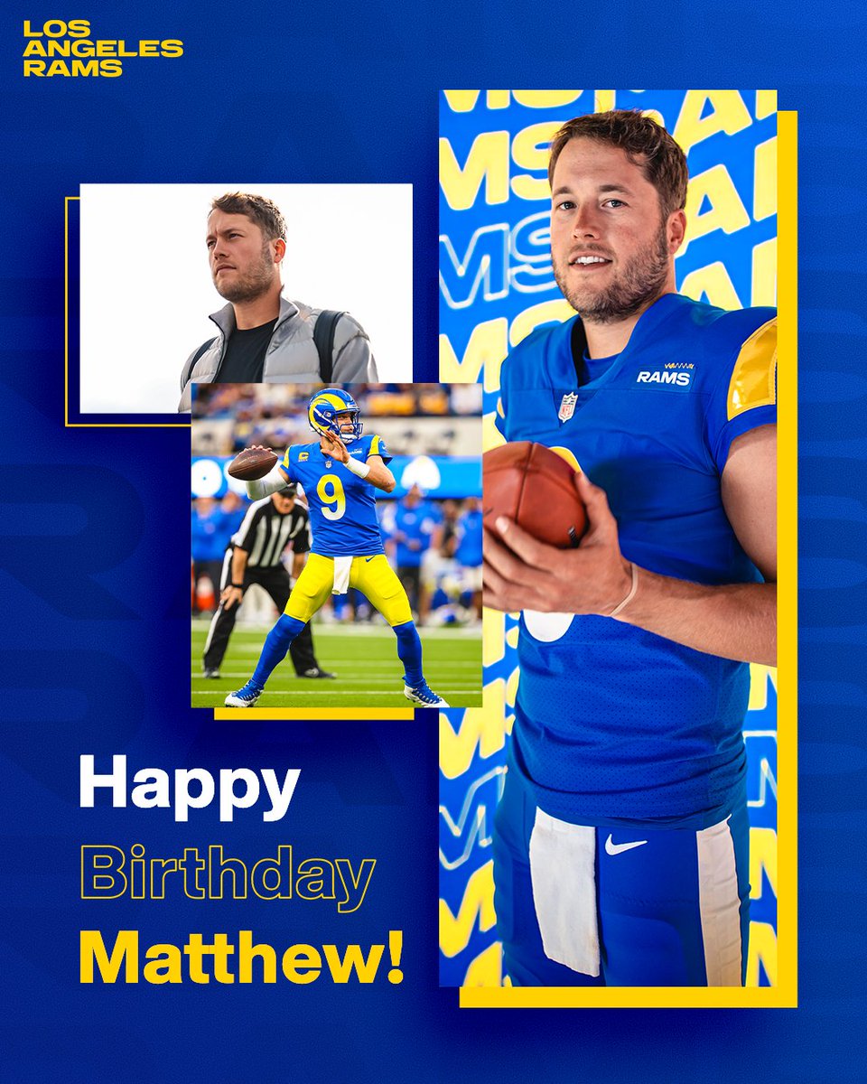 Happy birthday, Matthew Stafford!! 🥳